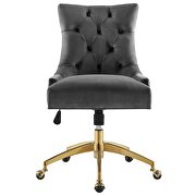 Tufted performance velvet office chair in gray by Modway additional picture 5