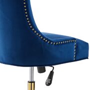 Tufted performance velvet office chair in navy by Modway additional picture 6