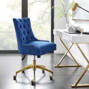 Tufted performance velvet office chair in navy by Modway additional picture 9
