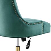 Tufted performance velvet office chair in teal by Modway additional picture 6