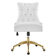 Tufted performance velvet office chair in white by Modway additional picture 5