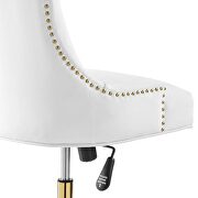 Tufted performance velvet office chair in white by Modway additional picture 6