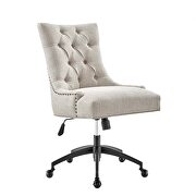 Tufted fabric office chair in black/ beige by Modway additional picture 2