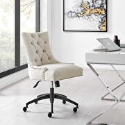 Tufted fabric office chair in black/ beige by Modway additional picture 9
