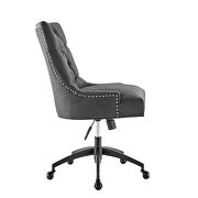 Tufted fabric office chair in black/ gray by Modway additional picture 3