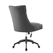 Tufted fabric office chair in black/ gray by Modway additional picture 4