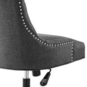 Tufted fabric office chair in black/ gray by Modway additional picture 6