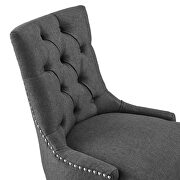 Tufted fabric office chair in black/ gray by Modway additional picture 7