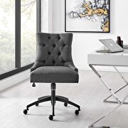 Tufted fabric office chair in black/ gray by Modway additional picture 9