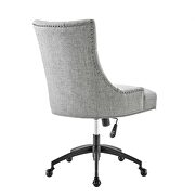 Tufted fabric office chair in black/ light gray additional photo 4 of 8