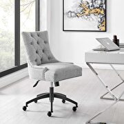 Tufted fabric office chair in black/ light gray by Modway additional picture 9