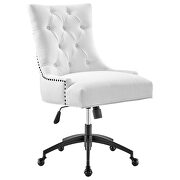 Tufted fabric office chair in black/ white by Modway additional picture 2