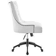 Tufted fabric office chair in black/ white by Modway additional picture 3