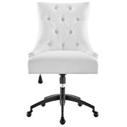 Tufted fabric office chair in black/ white by Modway additional picture 5