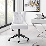 Tufted fabric office chair in black/ white by Modway additional picture 9