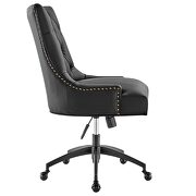 Tufted vegan leather office chair in black by Modway additional picture 3