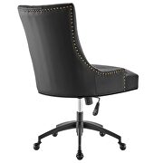 Tufted vegan leather office chair in black by Modway additional picture 4