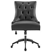 Tufted vegan leather office chair in black by Modway additional picture 5