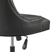 Tufted vegan leather office chair in black by Modway additional picture 6