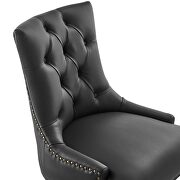 Tufted vegan leather office chair in black by Modway additional picture 7