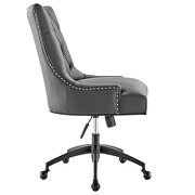 Tufted vegan leather office chair in black/ gray by Modway additional picture 3