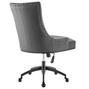 Tufted vegan leather office chair in black/ gray by Modway additional picture 4