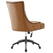 Tufted vegan leather office chair in black/ tan by Modway additional picture 4