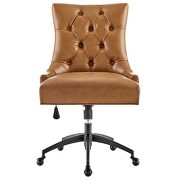 Tufted vegan leather office chair in black/ tan by Modway additional picture 5