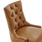 Tufted vegan leather office chair in black/ tan by Modway additional picture 7