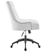 Tufted vegan leather office chair in black/ white by Modway additional picture 3