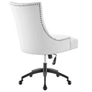 Tufted vegan leather office chair in black/ white by Modway additional picture 4