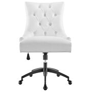 Tufted vegan leather office chair in black/ white by Modway additional picture 5