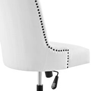 Channel tufted fabric office chair in black white by Modway additional picture 4