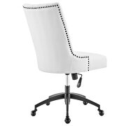 Channel tufted fabric office chair in black white by Modway additional picture 7