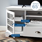 Contemporary design TV stand in white by Modway additional picture 2