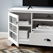 Contemporary design TV stand in white by Modway additional picture 3