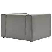 Vegan leather armchair in gray by Modway additional picture 6