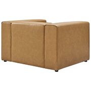Vegan leather armchair in tan by Modway additional picture 6