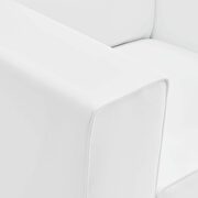 Vegan leather armchair in white additional photo 4 of 7