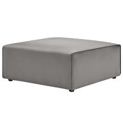 Vegan leather ottoman in gray by Modway additional picture 7