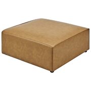 Vegan leather ottoman in tan by Modway additional picture 5