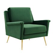 Performance velvet armchair in gold emerald by Modway additional picture 6