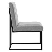 Channel tufted fabric dining chair in light gray by Modway additional picture 7