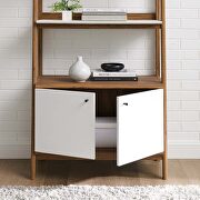 Bookshelf in walnut white by Modway additional picture 3