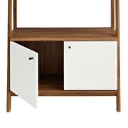 Bookshelf in walnut white by Modway additional picture 4