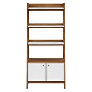 Bookshelf in walnut white by Modway additional picture 5
