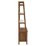 Bookshelf in walnut white by Modway additional picture 7