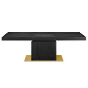 Expandable dining table in black gold by Modway additional picture 6