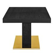 Expandable dining table in black gold by Modway additional picture 9