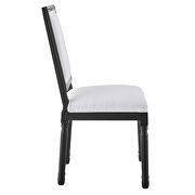 French vintage upholstered fabric dining side chair in black white by Modway additional picture 7